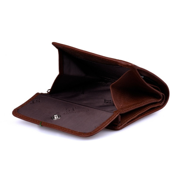 Кожаный кошелек ST Leather (ST209) 98412 Коричневый