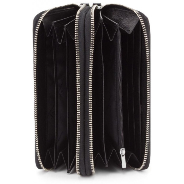 Клатч- борсетка на две молнии кожаный ST Leather (B139-3) 98106 Черный