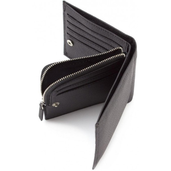 Мужской кожаный кошелек ST Leather (ST154) 98384 Черный