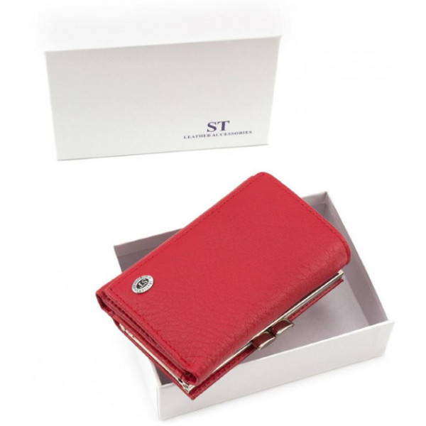 Женский кожаный кошелек ST Leather (ST617) 98553 Красный