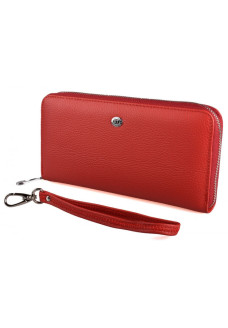 Женский кожаный кошелек на молнии ST Leather (SТ45-2) 98579 Красный