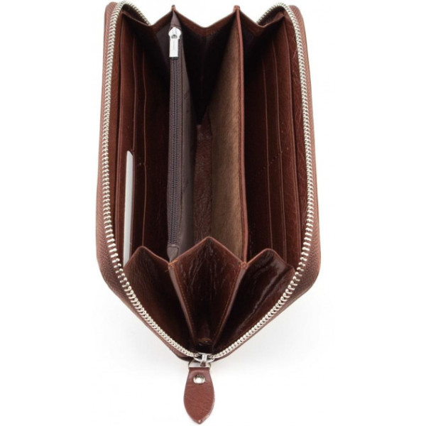 Клатч- портмоне на молнии кожаный ST Leather (B138-3) 98104 Коричневый