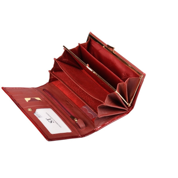 Женский кожаный кошелек ST Leather (S1001A) 98189 Красный