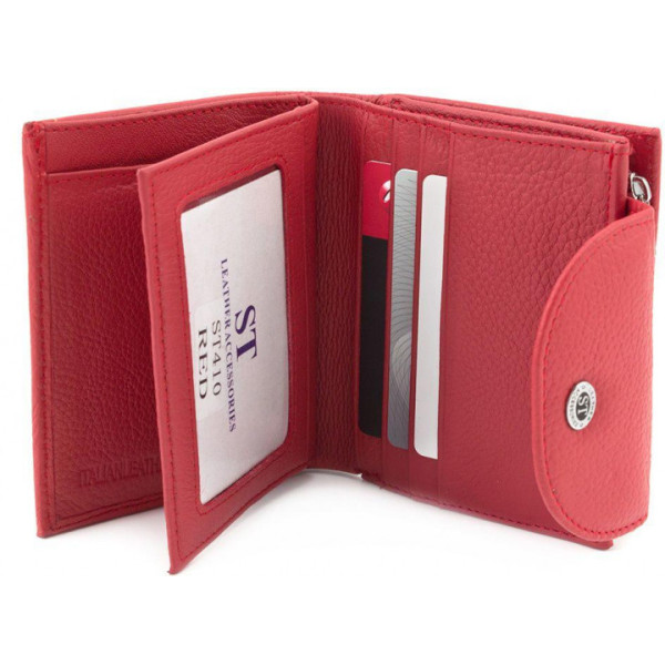 Жіночий шкіряний гаманець ST Leather (ST410) 98473 Червоний