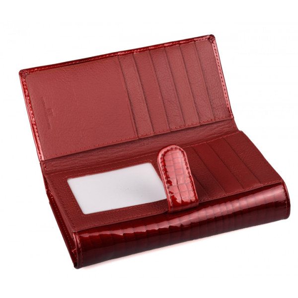 Женский кожаный кошелек с визитницей ST Leather (S9001A) 98285 Красный