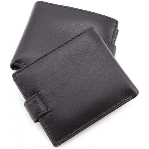 Мужской кожаный кошелек ST Leather (ST104) 98307 Черный