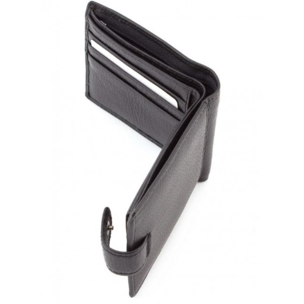 Мужской кожаный кошелек ST Leather (ST113-1) 98316 Черный