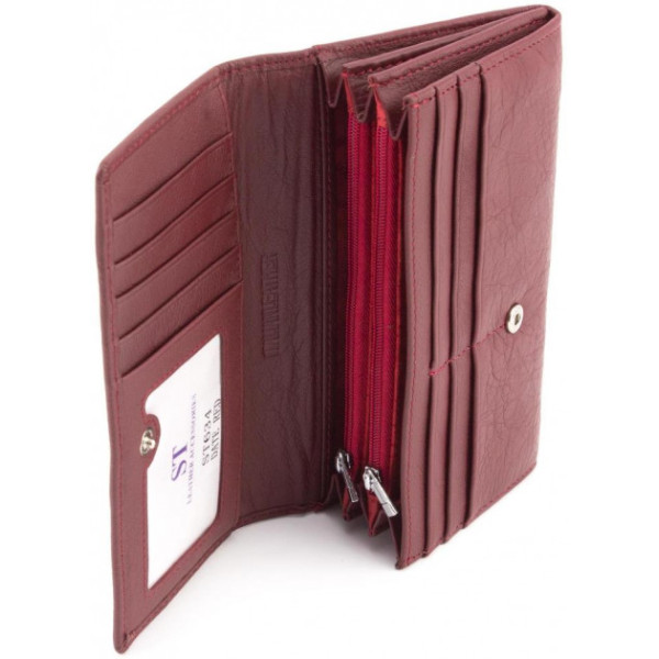 Женский кожаный кошелек ST Leather (ST634) 98559 Бордовый
