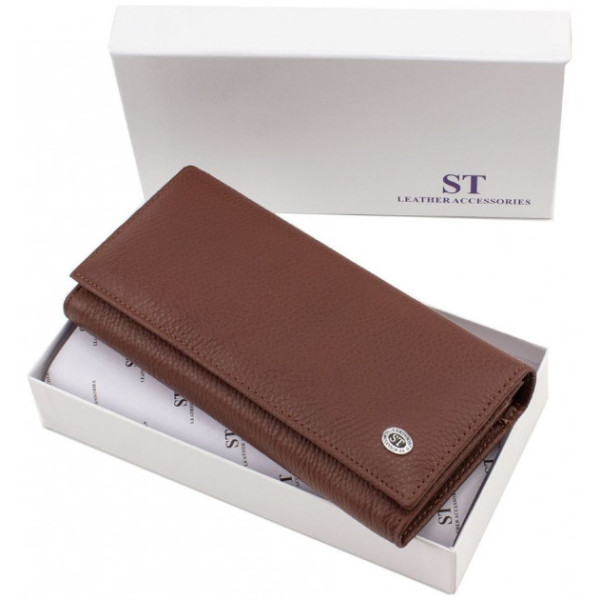 Женский кошелек из натуральной кожи ST Leather (ST150-1) 98371 Коричневый