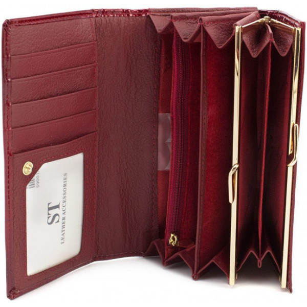 Женский кожаный кошелек ST Leather (S9001A) 98280 Красный