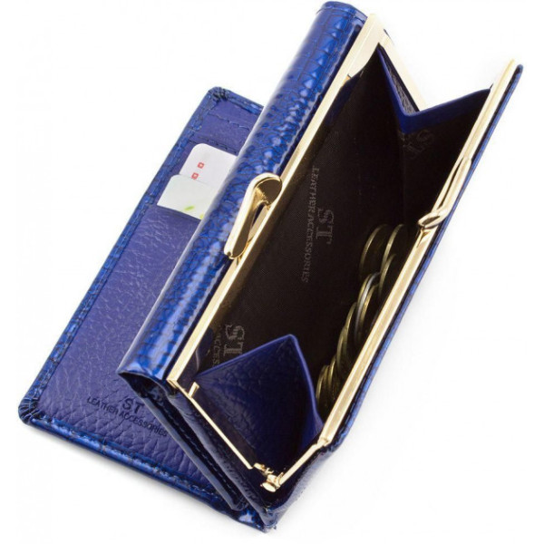 Женский кошелек кожаный ST Leather (S1201A) 98211 Синий