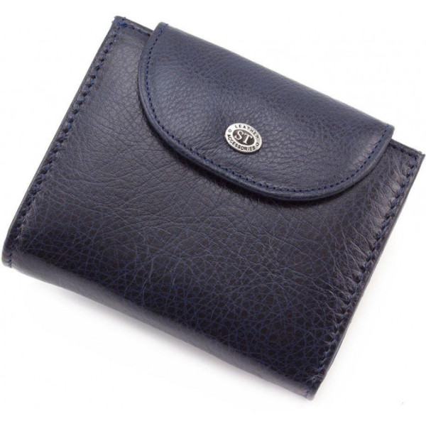Шкіряний гаманець ST Leather (ST410) 98478 Синій