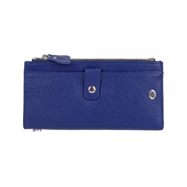 Кошелек кожаный на заклепках ST Leather (ST420) 98493 Синий