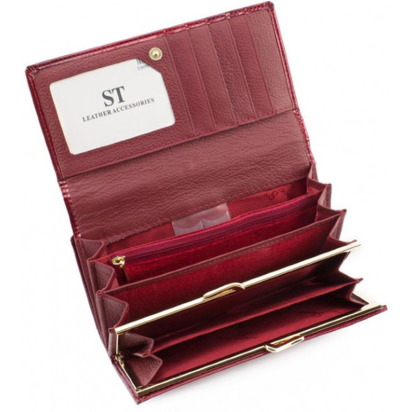 Женский кожаный кошелек ST Leather (S9001A) 98280 Красный