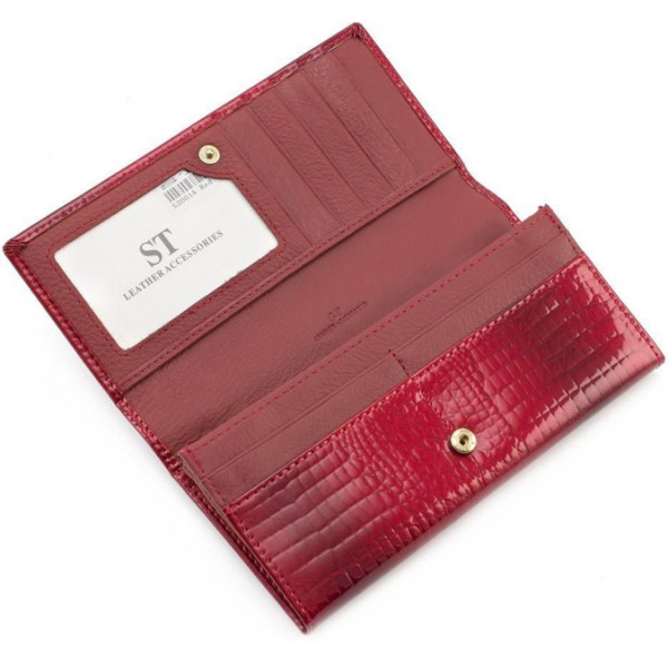 Жіночий гаманець з натуральної шкіри ST Leather (S2001A) 98219 Червоний