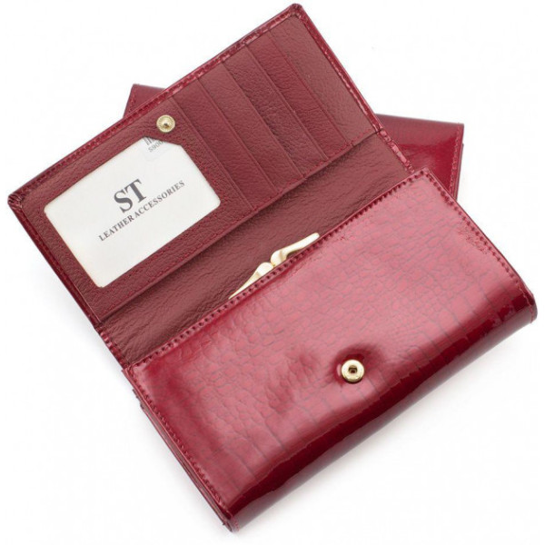 Женский кожаный кошелек ST Leather (S9001A) 98280 Красный