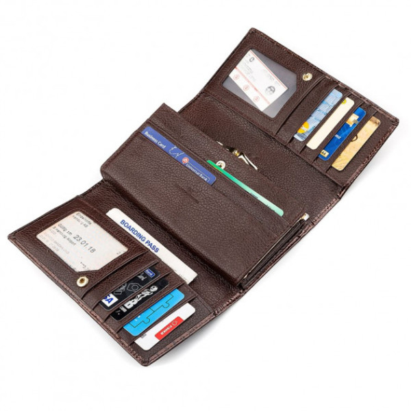 Гаманець жіночий шкіряний ST Leather (S8001A) 98278 Коричневий