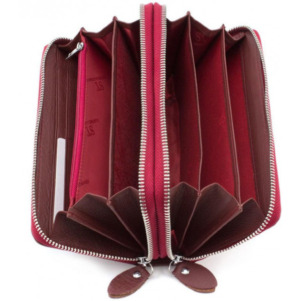 Женский кожаный кошелек - клатч ST Leather (ST238-2) 98421 Бордовый