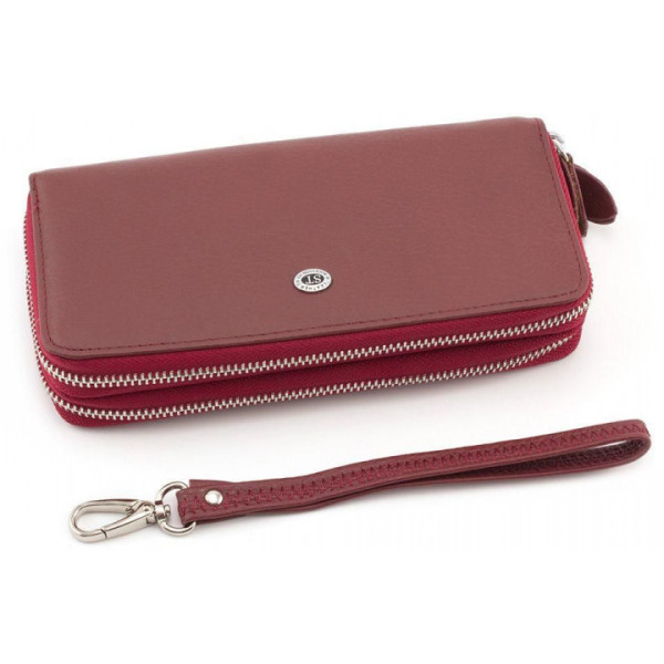 Женский кожаный кошелек - клатч ST Leather (ST238-2) 98421 Бордовый