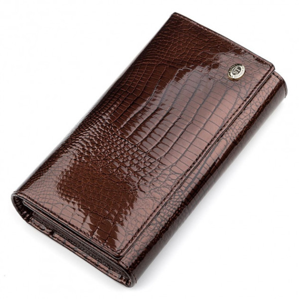Гаманець жіночий шкіряний ST Leather (S8001A) 98278 Коричневий