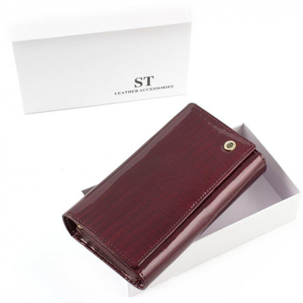 Женский кошелек кожаный ST Leather (S8001A) 98276 Бордовый