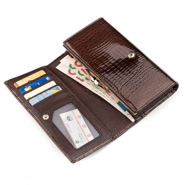 Гаманець жіночий шкіряний ST Leather (S8001A) 98278 Коричневий