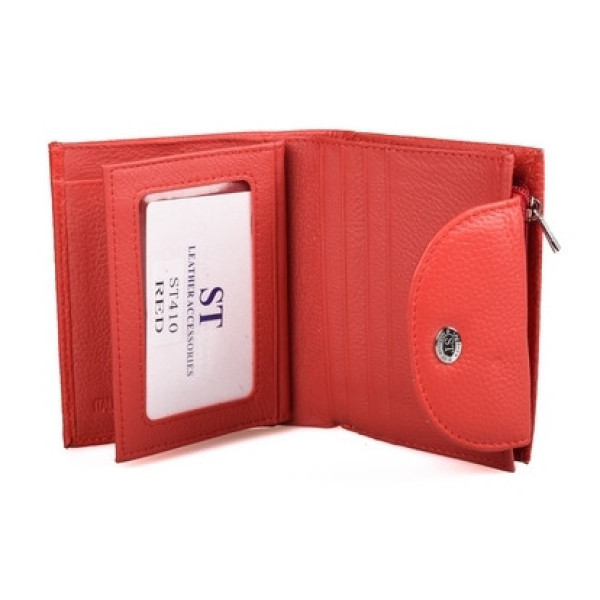 Женский кожаный кошелек ST Leather (ST410) 98463 Красный