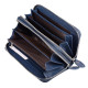 Кожаный кошелек клатч на две молнии ST Leather (ST238-2) 98418 Синий
