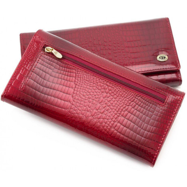 Жіночий гаманець з натуральної шкіри ST Leather (S2001A) 98219 Червоний