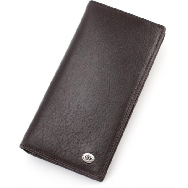 Мужской кошелек из натуралной кожи ST Leather (ST152) 98373 Коричневый