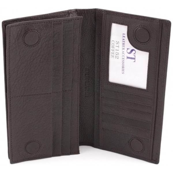 Мужской кошелек из натуралной кожи ST Leather (ST152) 98373 Коричневый