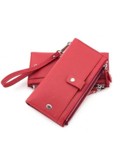 Женский кожаный кошелек ST Leather (ST420) 98508 Красный
