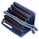 Кожаный кошелек клатч на две молнии ST Leather (ST238-2) 98424 Синий