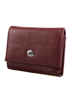 Женский кожаный кошелек складной маленький ST Leather (ST440) 98516 Бордовый
