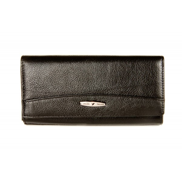Кошелек женский из кожи Tailian (T809) 98645 Черный