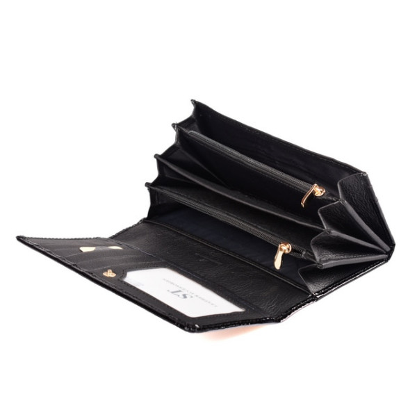 Жіночий шкіряний гаманець ST Leather (S2001A) 98218 Чорний