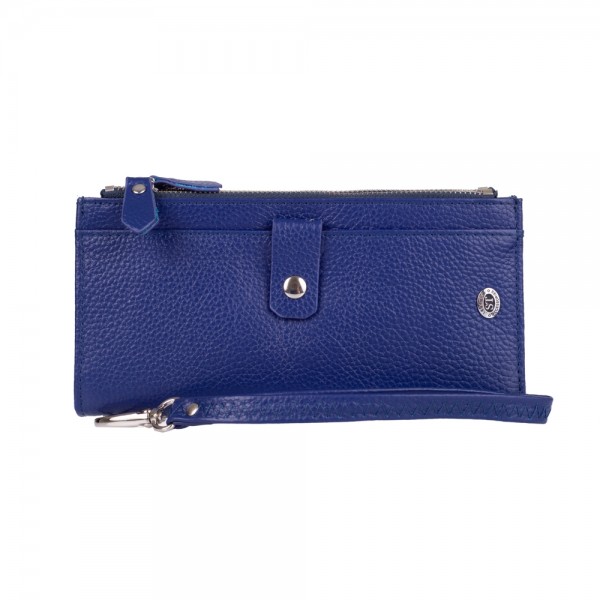 Кошелек кожаный на заклепках ST Leather (ST420) 98493 Синий