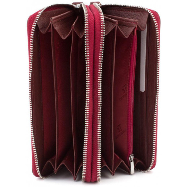 Женский кожаный кошелек - клатч ST Leather (ST238-2) 98421 Бордовый