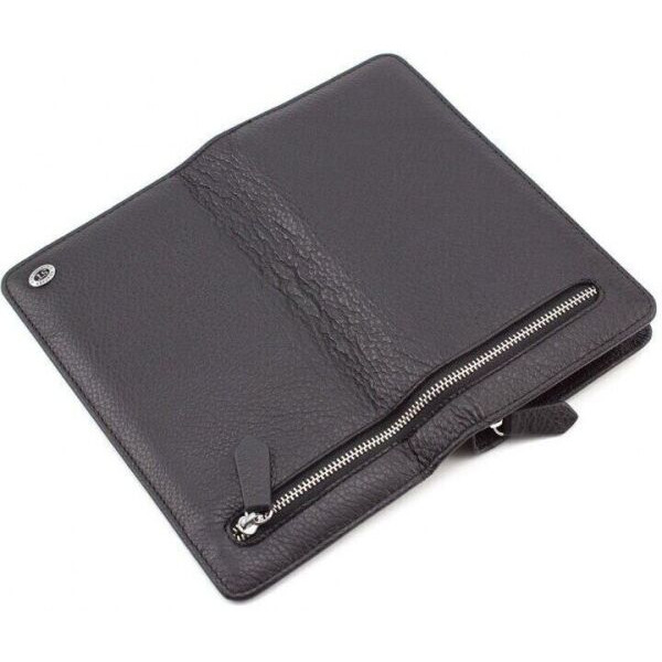 Мужской кожаный кошелек ST Leather (ST291) 98436 Черный