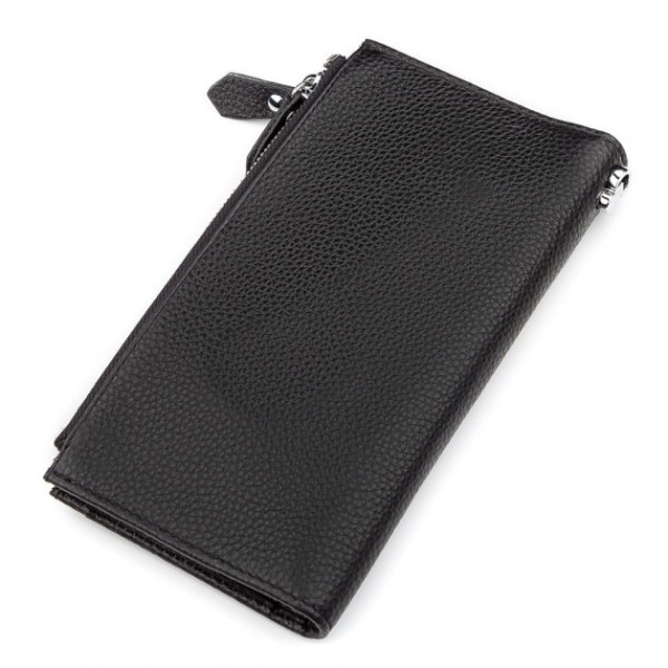 Кошелек кожаный на заклепках ST Leather (ST420) 98500 Черный