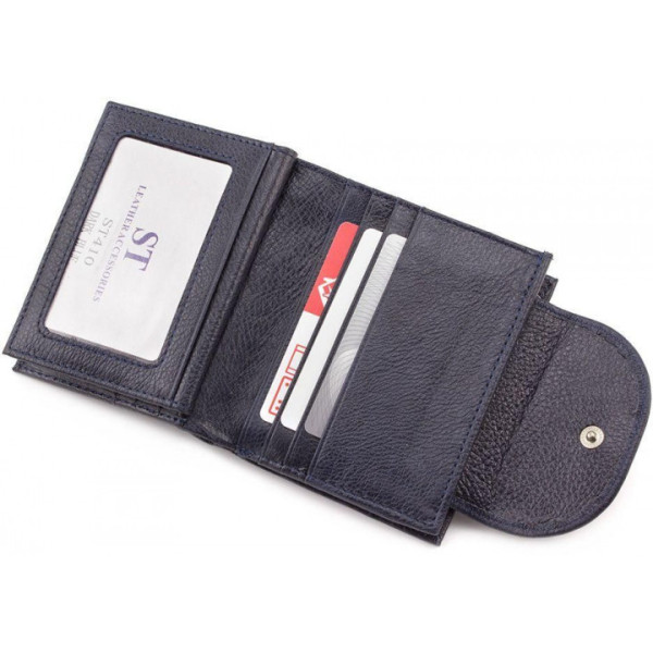 Шкіряний гаманець ST Leather (ST410) 98478 Синій