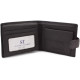 Мужской кожаный кошелек ST Leather (ST137) 98334 Черный