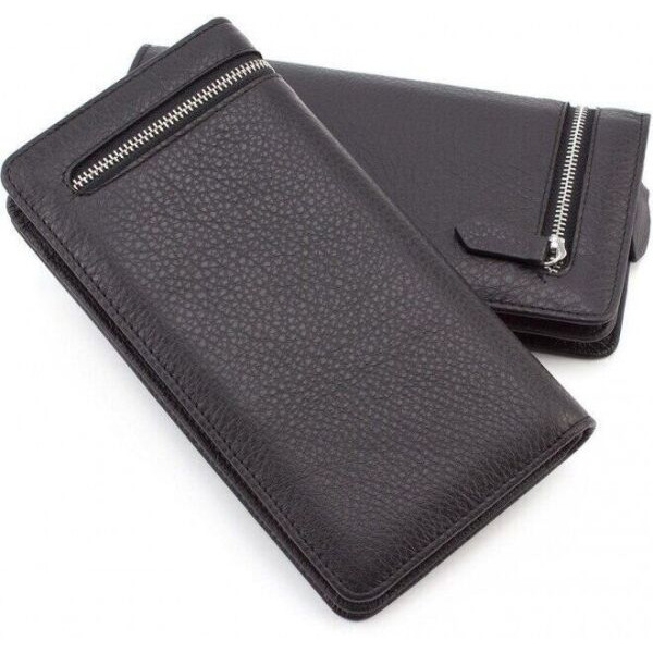 Мужской кожаный кошелек ST Leather (ST291) 98436 Черный