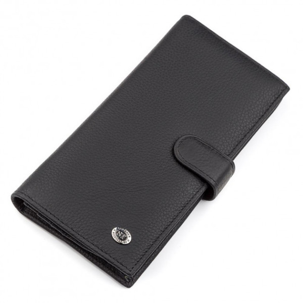 Мужской купюрник из натуральной кожи ST Leather (ST147) 98349 Черный