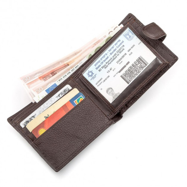 Мужской кошелек- портмоне ST Leather (ST103) 98306 Коричневый