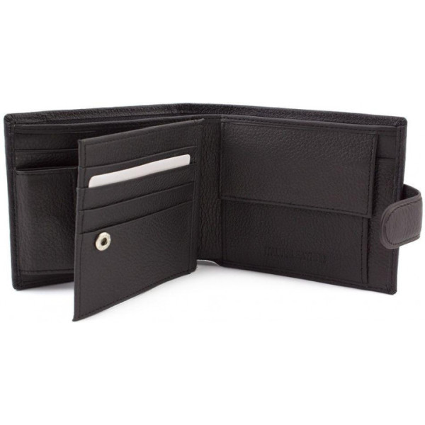 Мужской кожаный кошелек ST Leather (ST138) 98374 Черный
