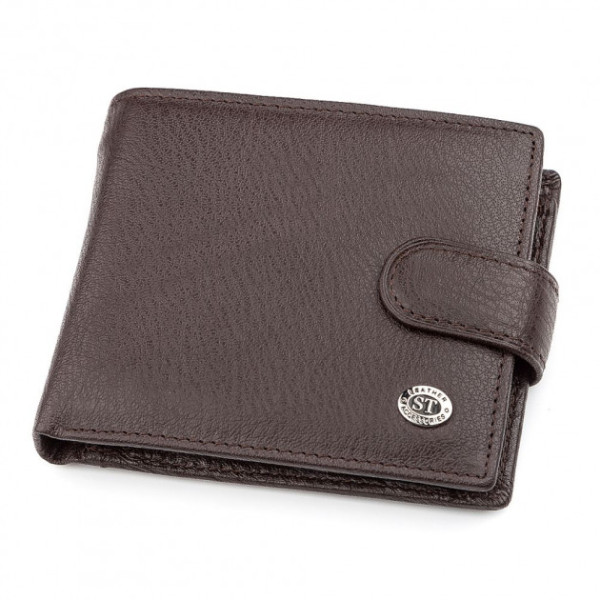 Мужской кошелек- портмоне ST Leather (ST103) 98306 Коричневый