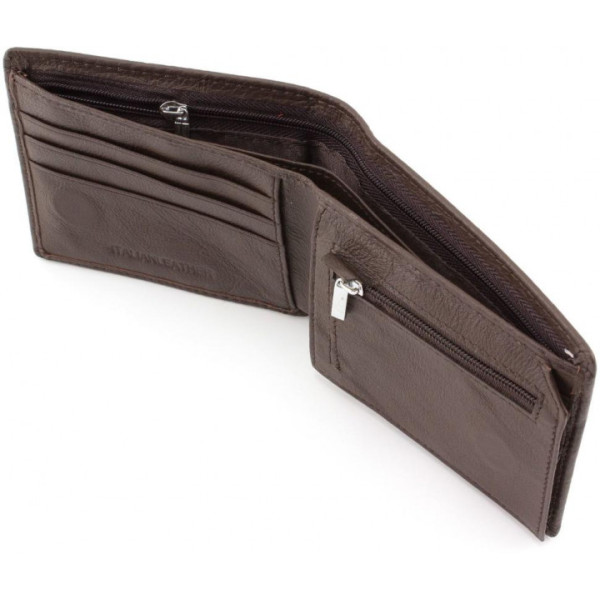Чоловічий гаманець з натуралной шкіри ST Leather (ST-4) 98450 Коричневий