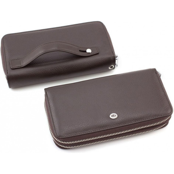Мужской кожаный кошелек ST Leather (ST127) 98323 Коричневый