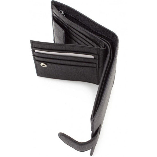 Мужской кожаный кошелек ST Leather (ST138) 98374 Черный